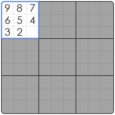 block sudoku puzzle